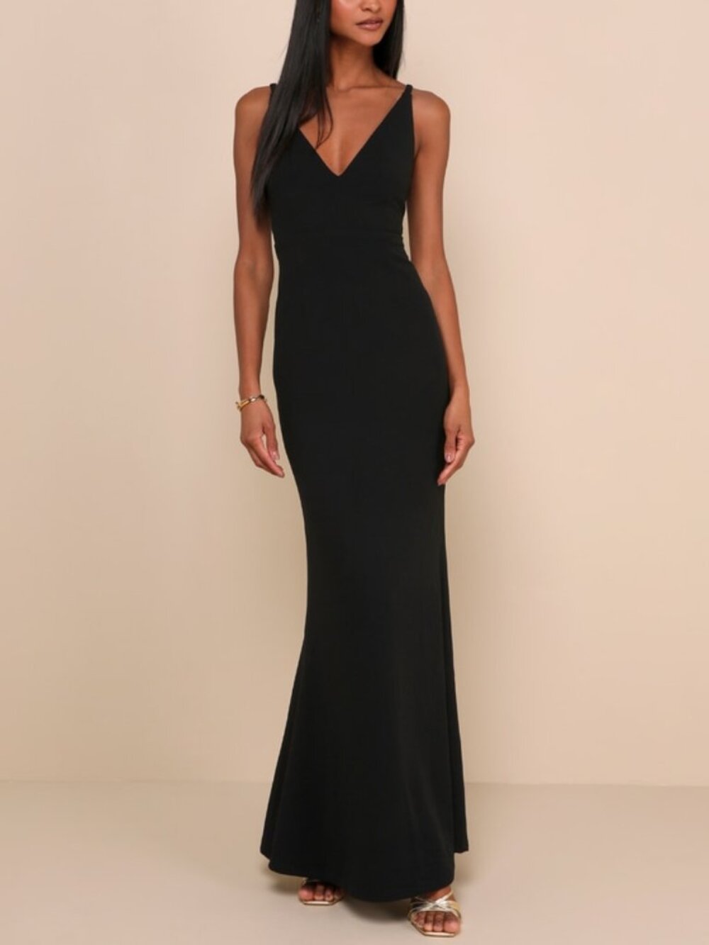 Lulus Melora Black Sleeveless Maxi Dress - Size M